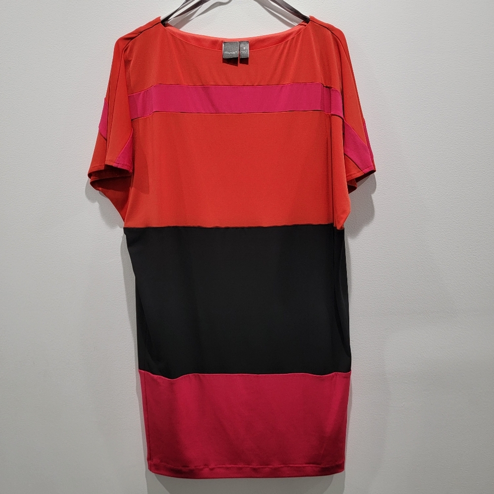 Muse Stripe colorful Dress sz 0